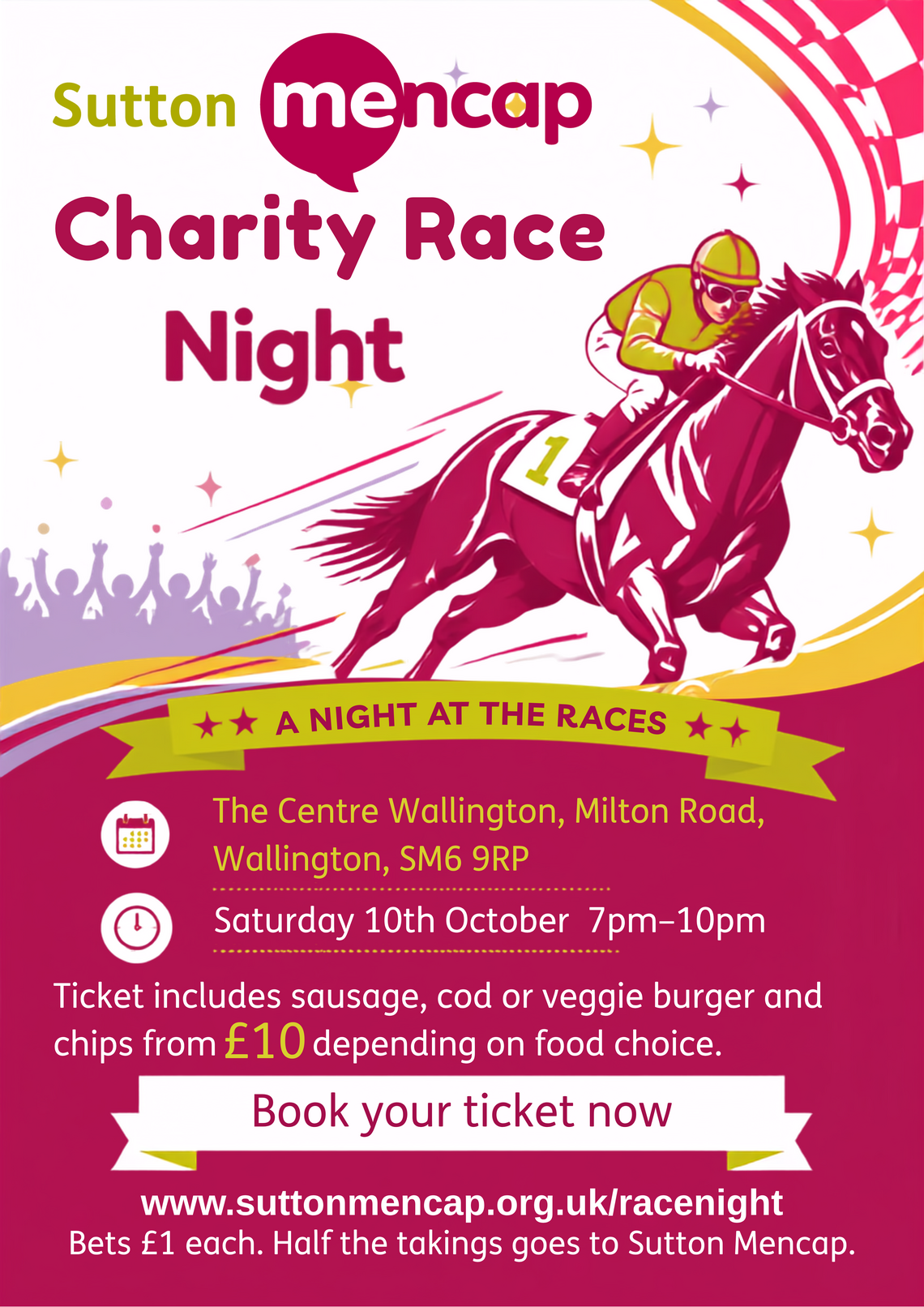 Charity Race Night Poster