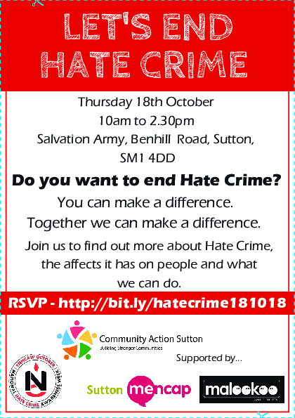 
Hate Crime Poster 
