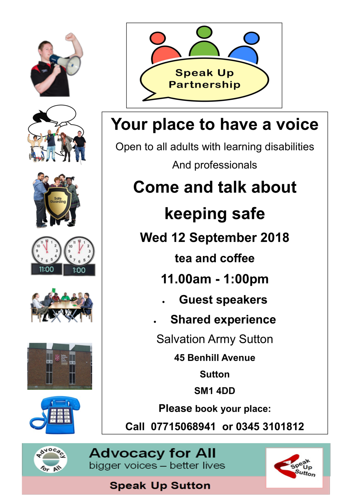 
Speak up Partnership Poster