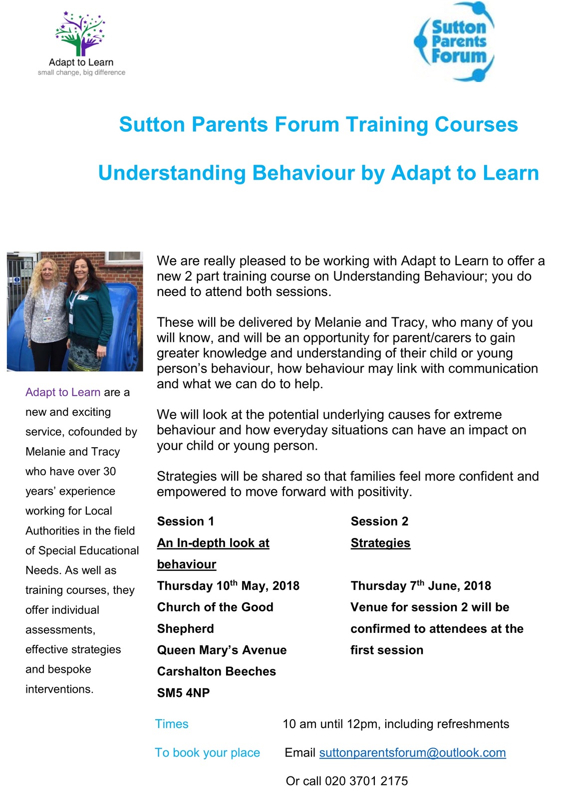 
Understanding Behaviour with Adapt to Learn Poster