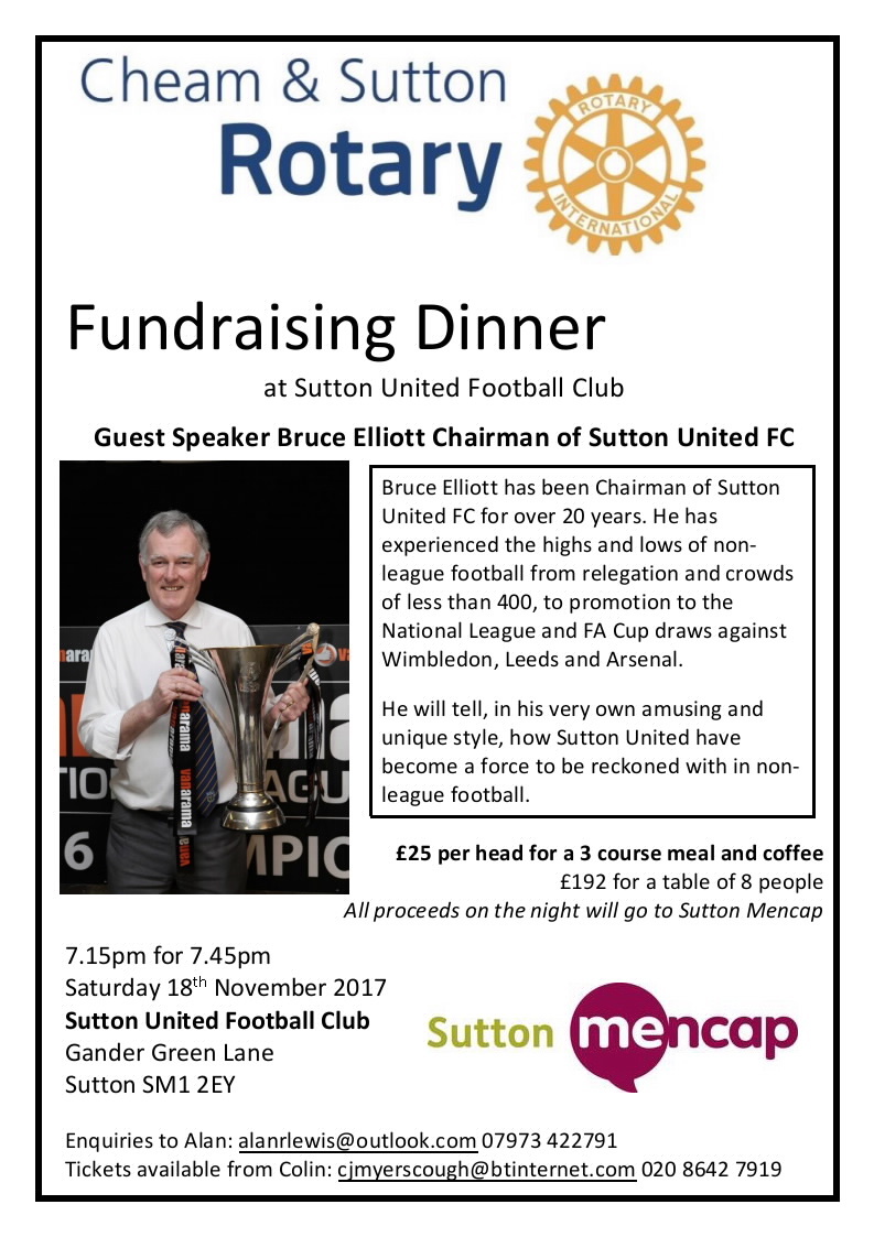 Rotary Club Dinner Flyer